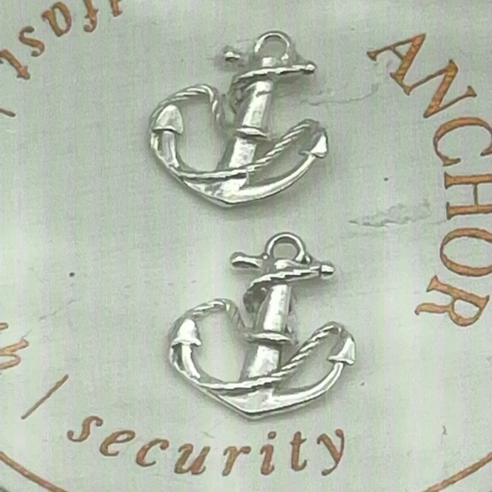 ALEX AND ANI Anchor Stud Earrings - Picture 6 of 6